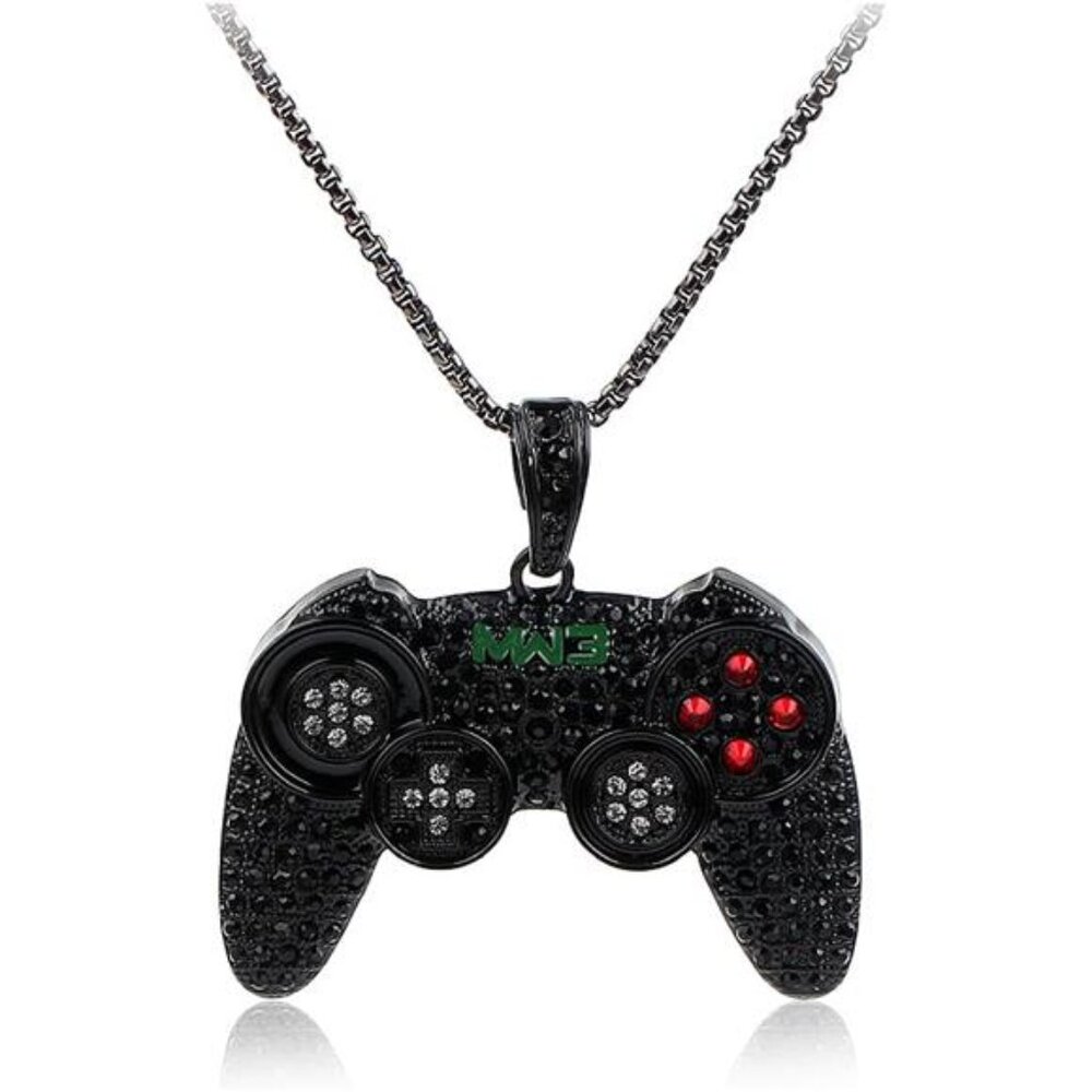 Crystal Game Controller Punk Hip Hop Friendship Necklace